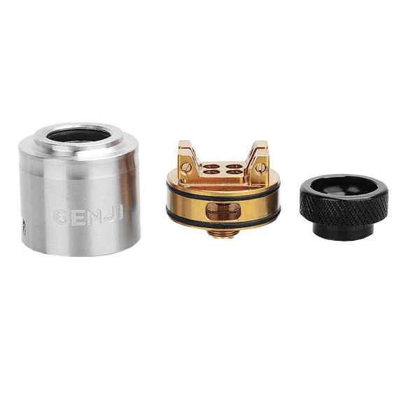 Genji 24 RDA Atomizer - SILVER [Authentic] - rokok elektrik / vape