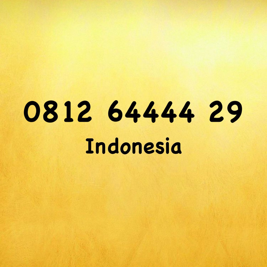 Nomor Cantik Simpati 11 Digit - 0812 64444 29 - 0812 644 4429