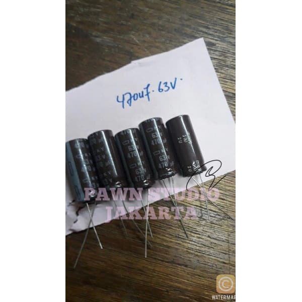 kapasitor capacitor elco 470uf 63v / 470 63v / 470 uf 63 v
