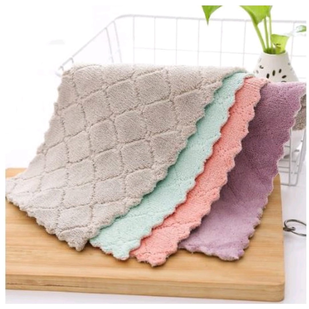 JM Kain Lap Dapur Meja Piring Anti Minyak Microfiber Kitchen Towel Serbaguna