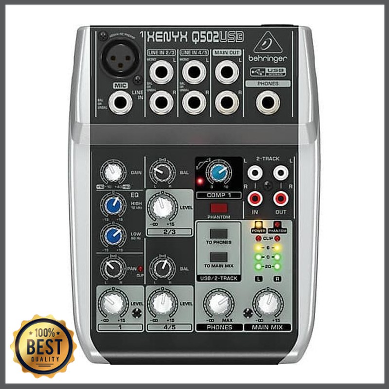 Mishad Shop -  Behringer Xenyx Q502USB Q-502 Q502 Q 502 USB Mixer Audio Interface nst GU-5117-1391