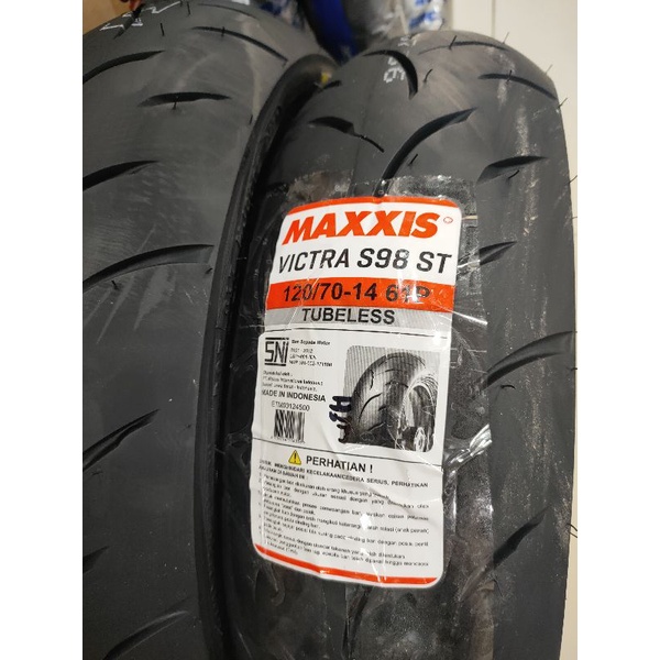 ban maxxis ring 14 ukuran 120 70 tubelles victra soft compount aerox nmax pcx