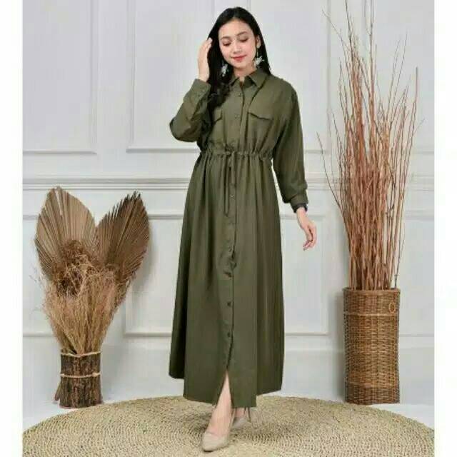 DASTER RAYON MAXY LONG DRESS | DASTER LONG MIDI DRESS LD 120 JUMBO BUSUI BUMIL COTTON RAYON PREMIUM