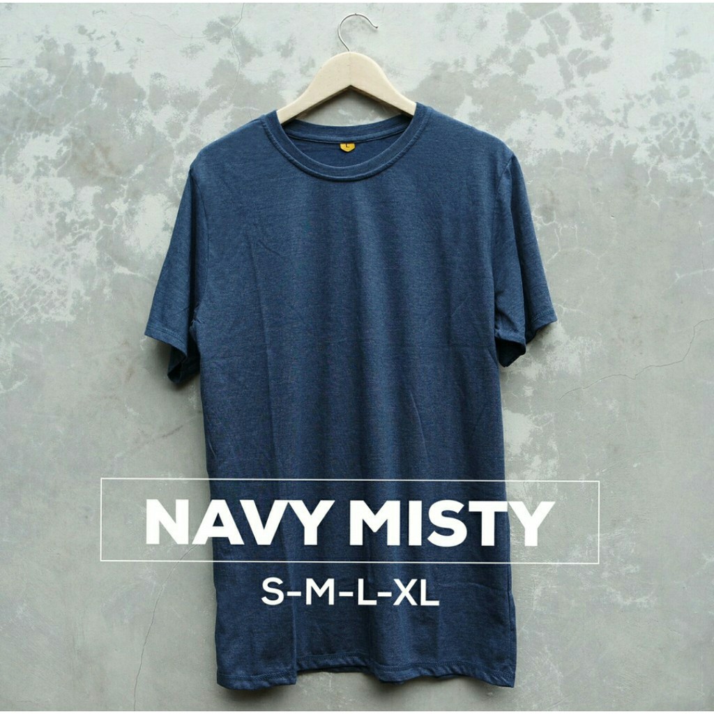 KAOS POLOS NAVY MISTY