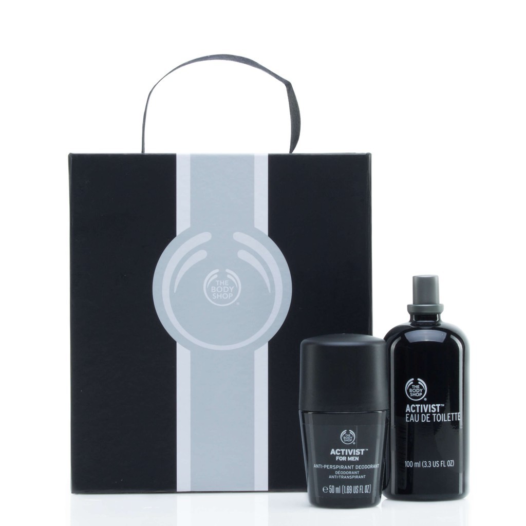 The Body Shop "ACTIVIST" Gift Set Collection For MEN (Parfum EDT 100ml + Deodorant 50ml)