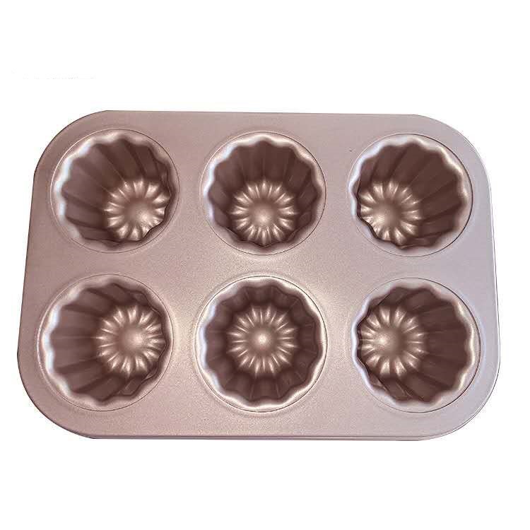 Loyang Canele 6 Cups Gold Loyang Canelle Canelle Cake Mould