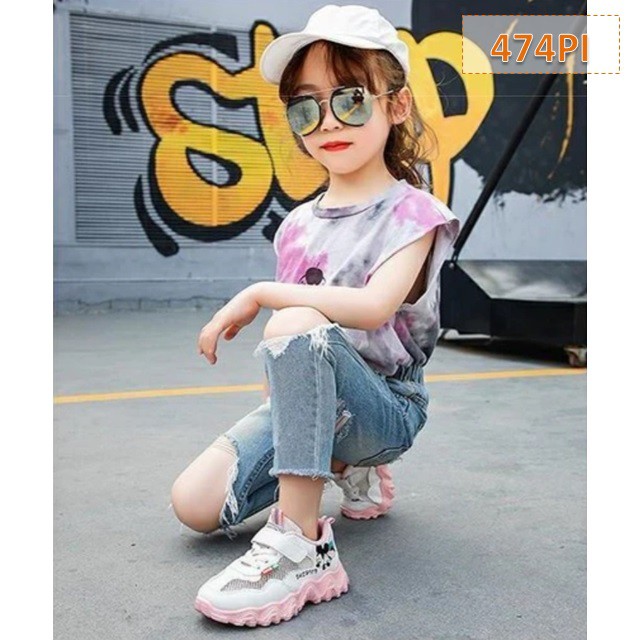 Sepatu Sneakers Anak Mouse Fashion Korea Cewek Cowok - 474