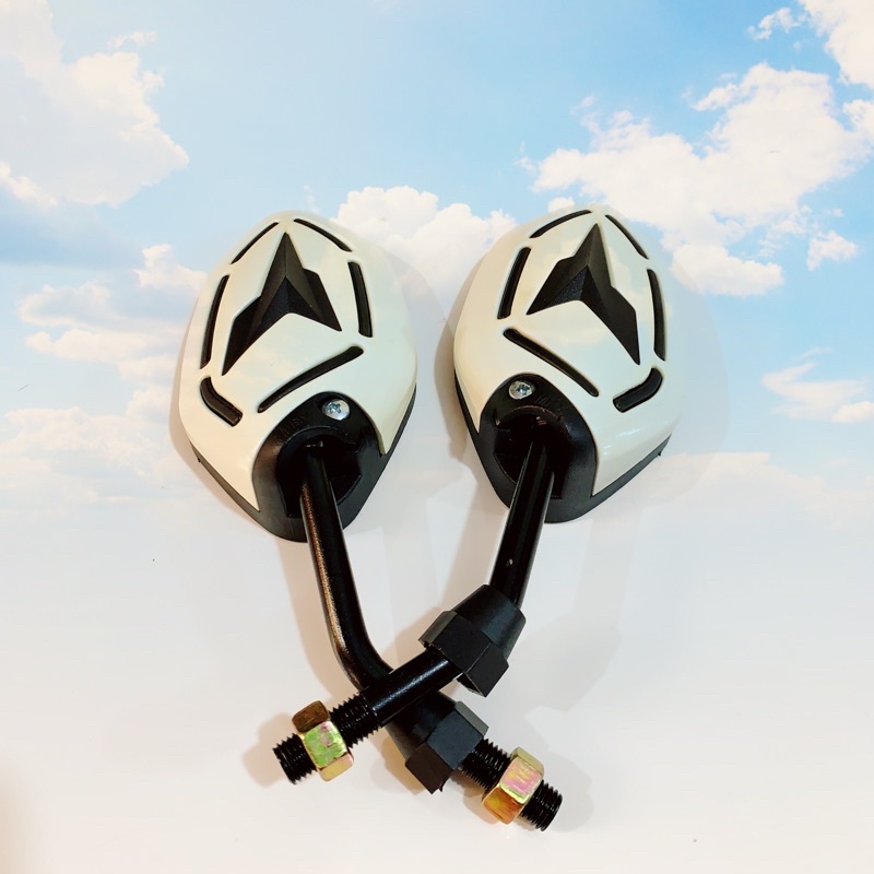 SPION KACA SPION MOTIF WARNA BEAT/VARIO/SUPRA X 125/JUPITER MX KING/MIO/AEROX/XEON/XRIDE/VEGA R NEW-HONDA-PUTIH