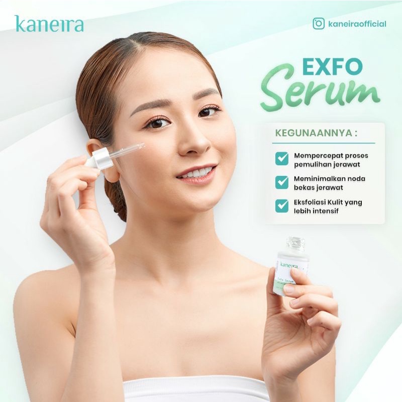 KANEIRA EXFOLIATING SERUM / Serum Pencerahan Wajah /  Serum Memperkecil Pori Pori