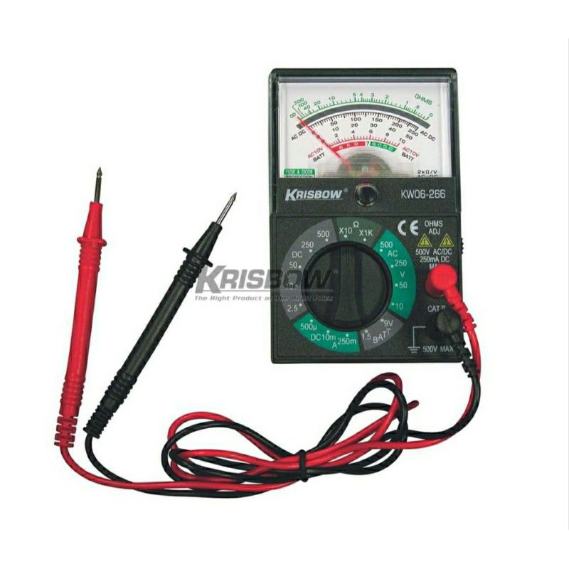 Krisbow AVO meter analog / ANALOG MULTIMETER SMALL