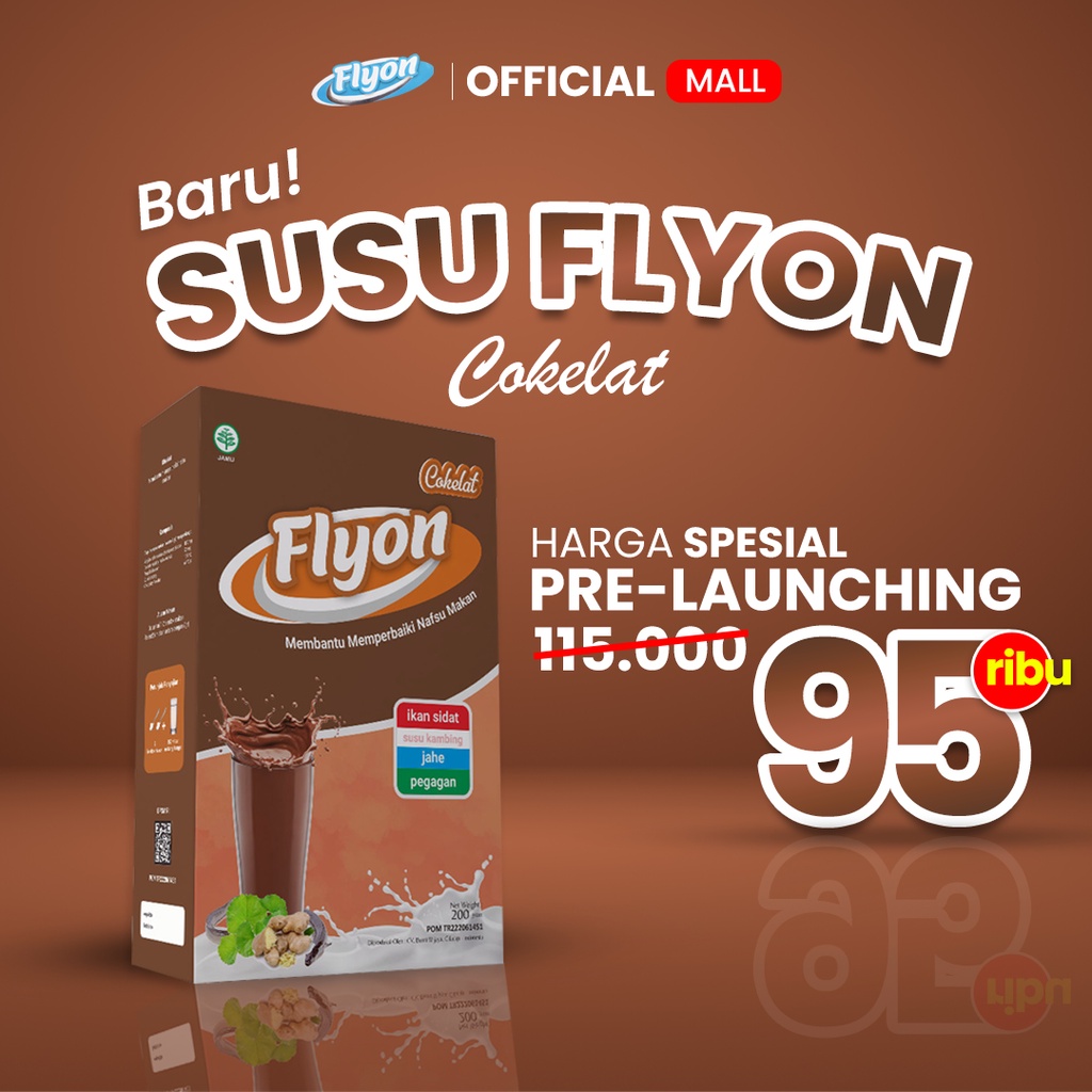 Susu Flyon COKLAT Penambah Nafsu Makan Penggemuk Badan Full Nutrisi Penambah Berat Badan-4