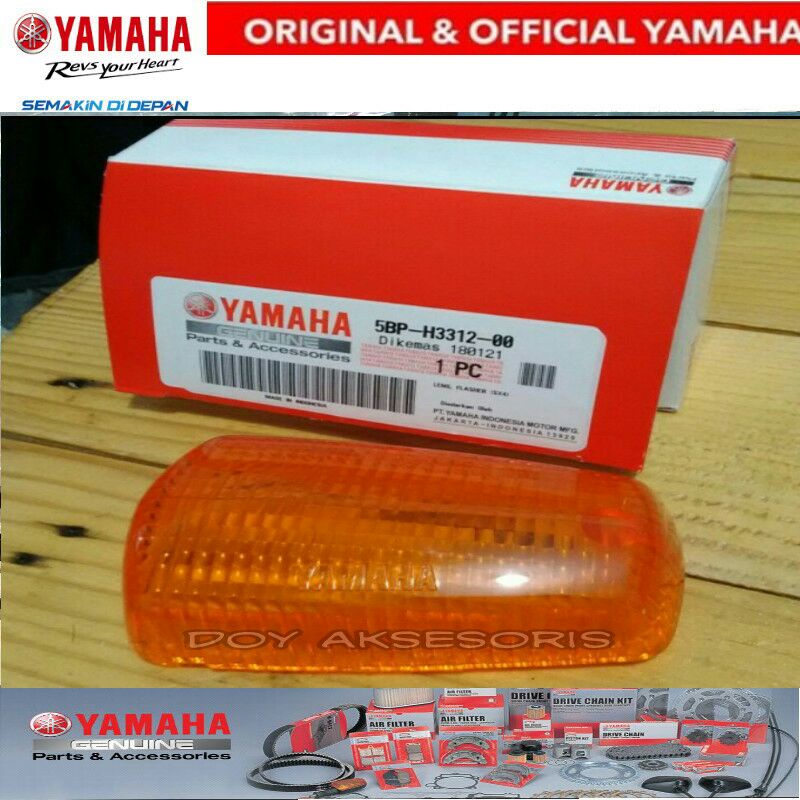 Kaca mika lampu sen sein depan kiri rx king original