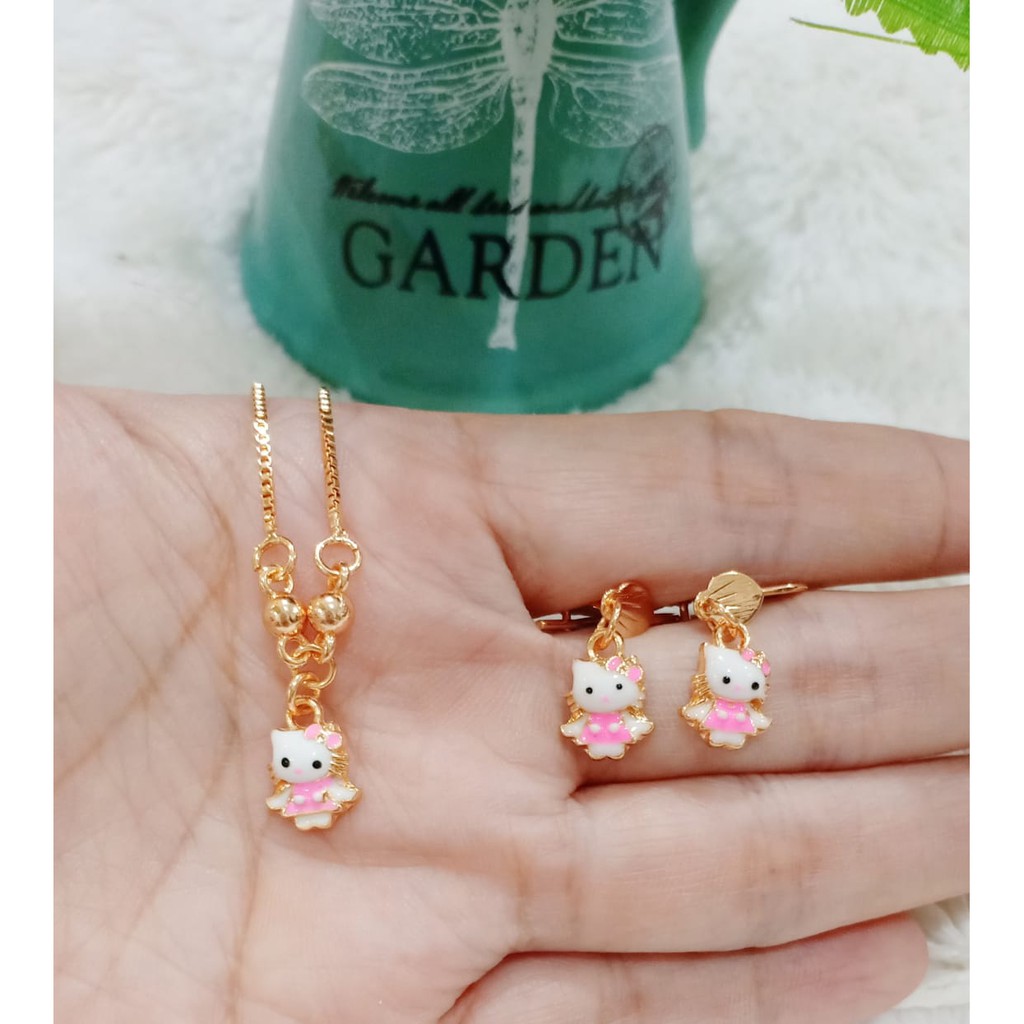 Set perhiasan anak HALOKITY / kalung dan anting HALOKITY