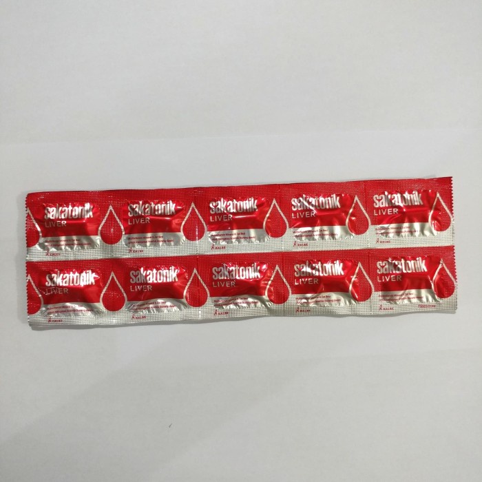 MURAH Sakatonik Liver isi 10 kapsul - multivitamin penambah darah