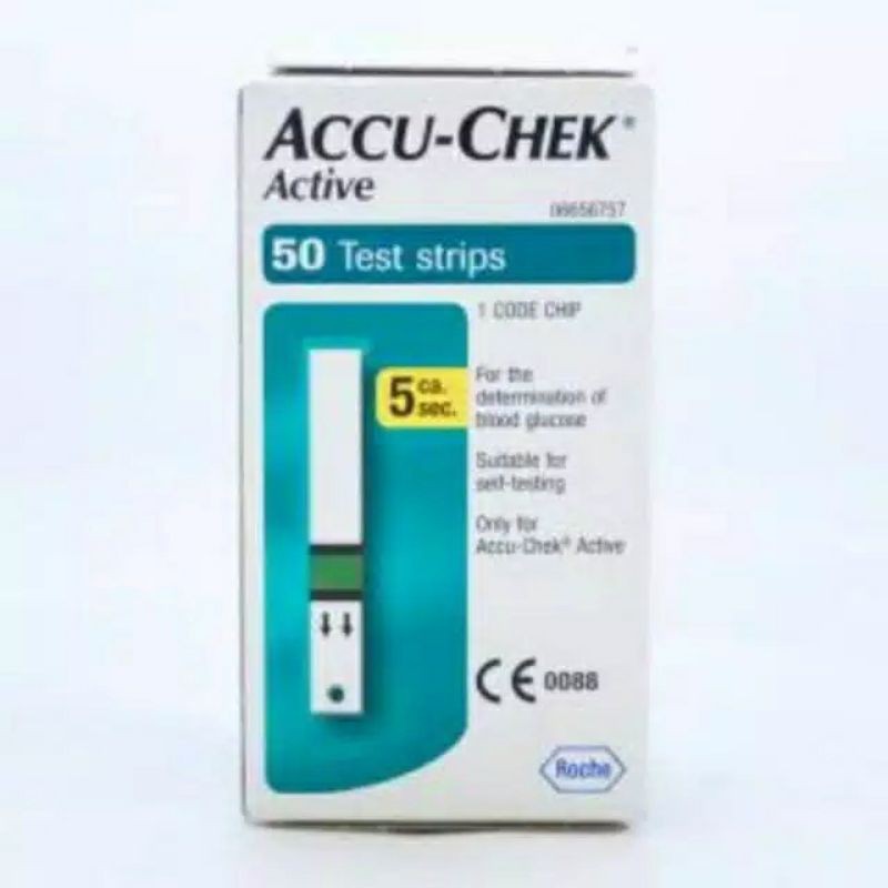 ACCU CHEK ACTIVE STRIP ISI ULANG TEST GULA DARAH ISI 50