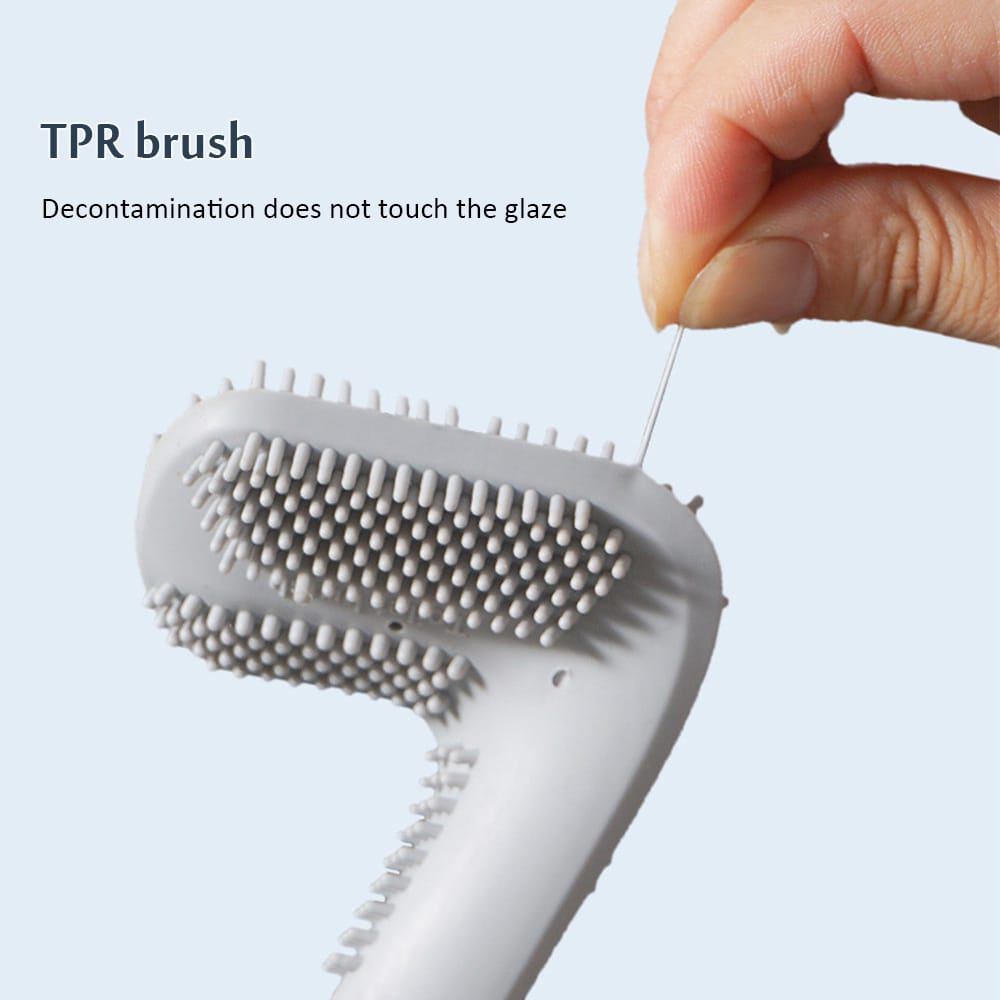 PIYOSHI08 ~ Sikat Pembersih Toilet Silikon Bentuk Stick Golf Silicone Toilet Brush Sikat WC Fleksibel PR84