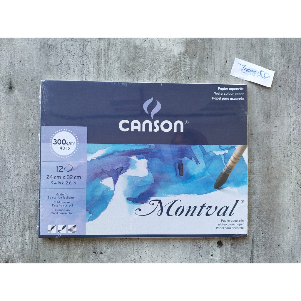 

CANSON MONTVAL 24x32 CM COLD PRESSED / WATERCOLOR BOOK