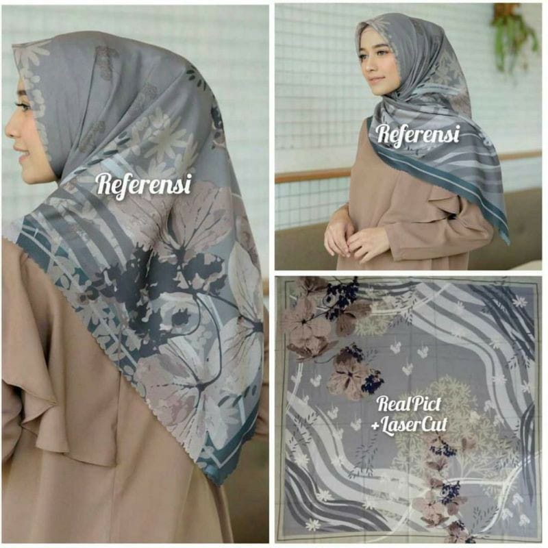 Hijab cantik terbaru laser cut best seller MH-MH 46