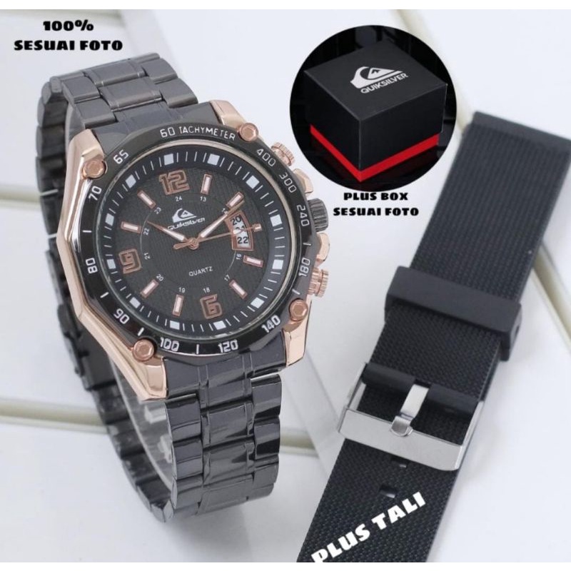 Jam Tangan QS Free Strap Cadangan Tanggal Aktif