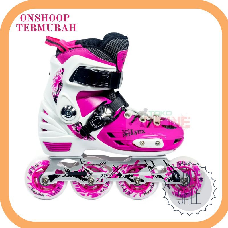 Termurah Sepatu Roda LYNX BM135 Recreational Inline Skate - Pink Terlaris