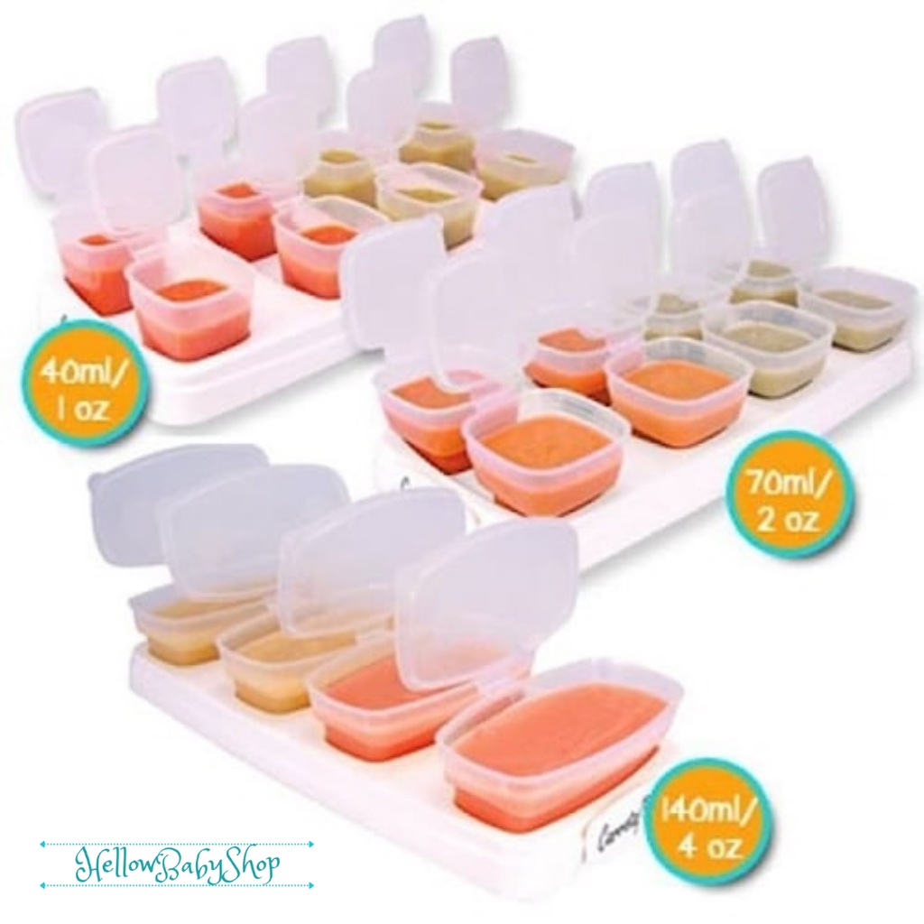 Baby Cups 8 in 1 / Tempat Penyimpanan Mpasi Bayi / Tempat Makan Mpasi Bayi