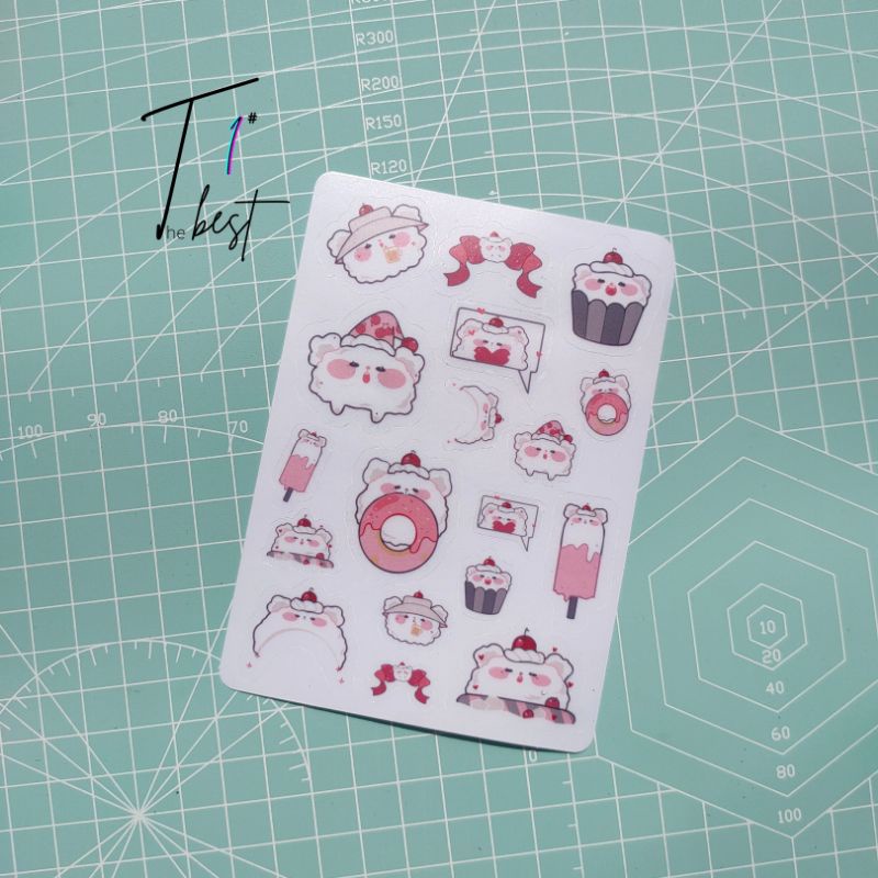 

TheBestOne Sticker transparant cute sticker stiker lucu