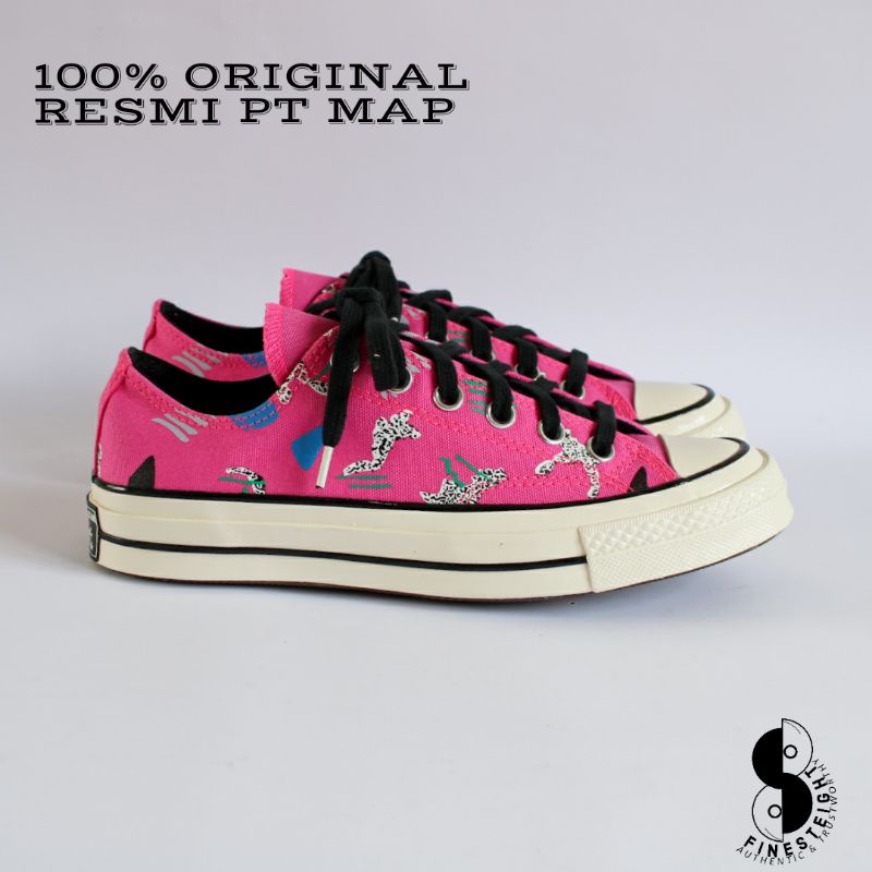 Converse CT 70s Ox Low Archive Print Hyper Pink/Digital Blue/Black Original 170925C