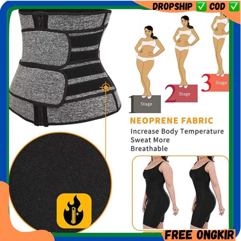 Waist trainer double strap korset