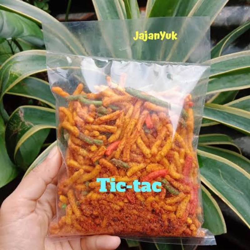 

tic tac | kerupuk tic tac | kerupuk tic tac pedas | makanan ringan | jajanan | cemilan | snack