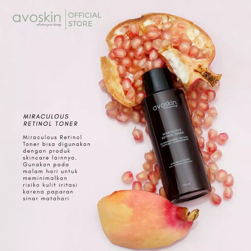 (BPOM) AVOSKIN Miraculous Retinol Toner / Avoskin Miraculous Retinol Ampoule