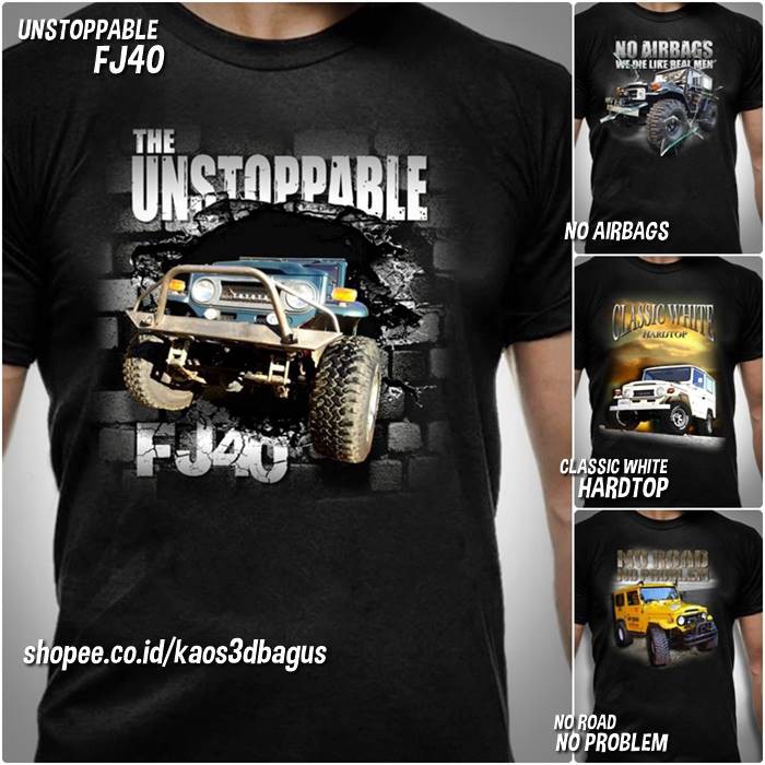 Jual Baju Kaos Mobil Toyota Hardtop Land Cruiser Offroad Indonesia