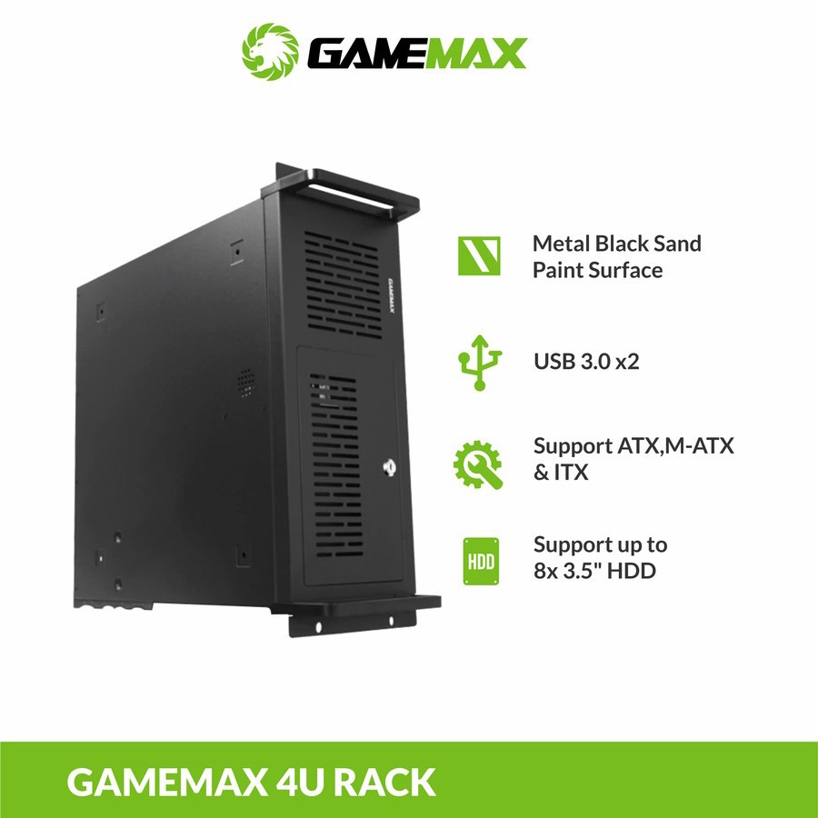 Gamemax Server Case 4U | Casing Server | Server Case | Industrial PC