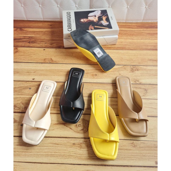 ABBUSHOES RN 05 sandal teplek mamilah 1cm