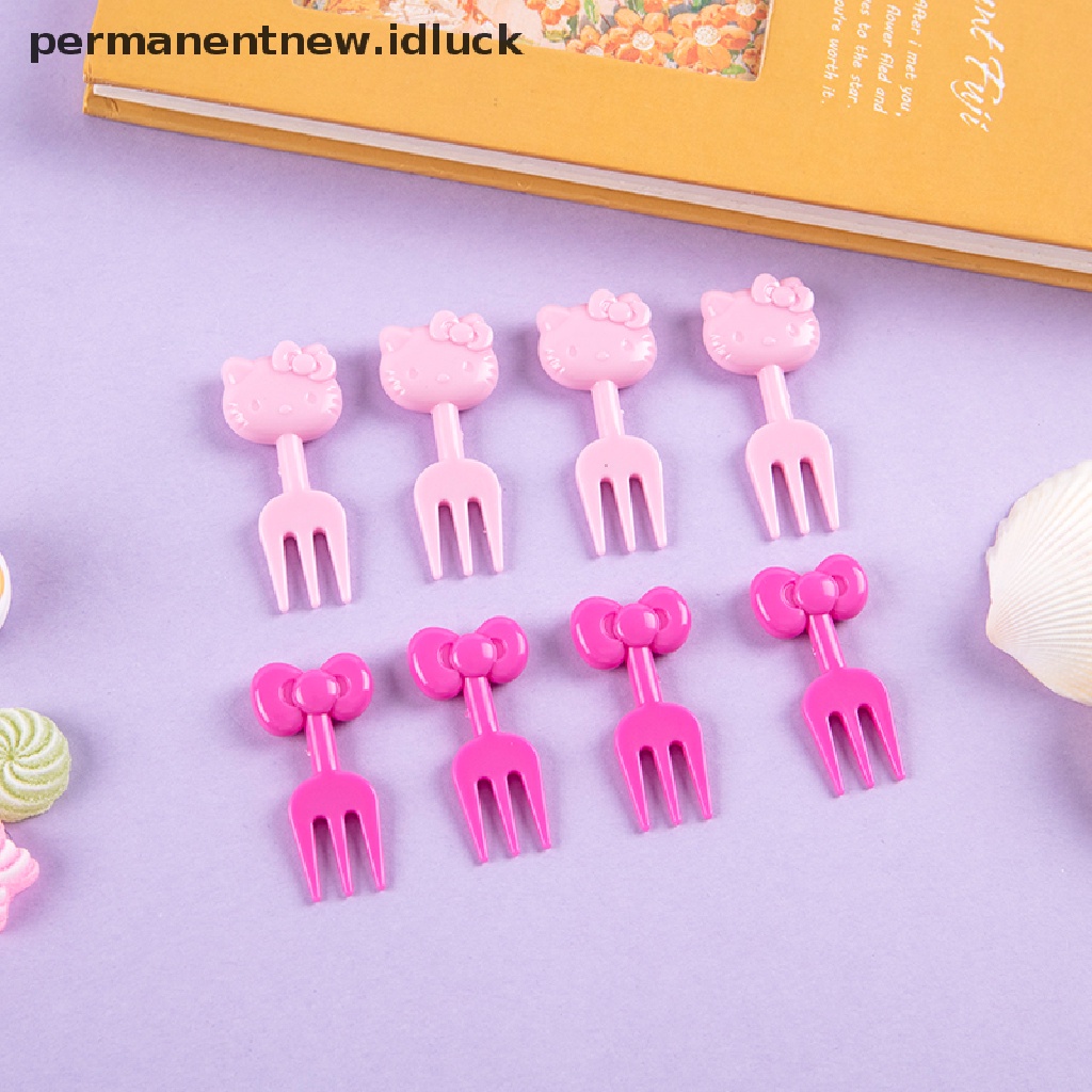 8 Pcs Garpu Tusuk Gigi Desain Kartun Untuk Anak