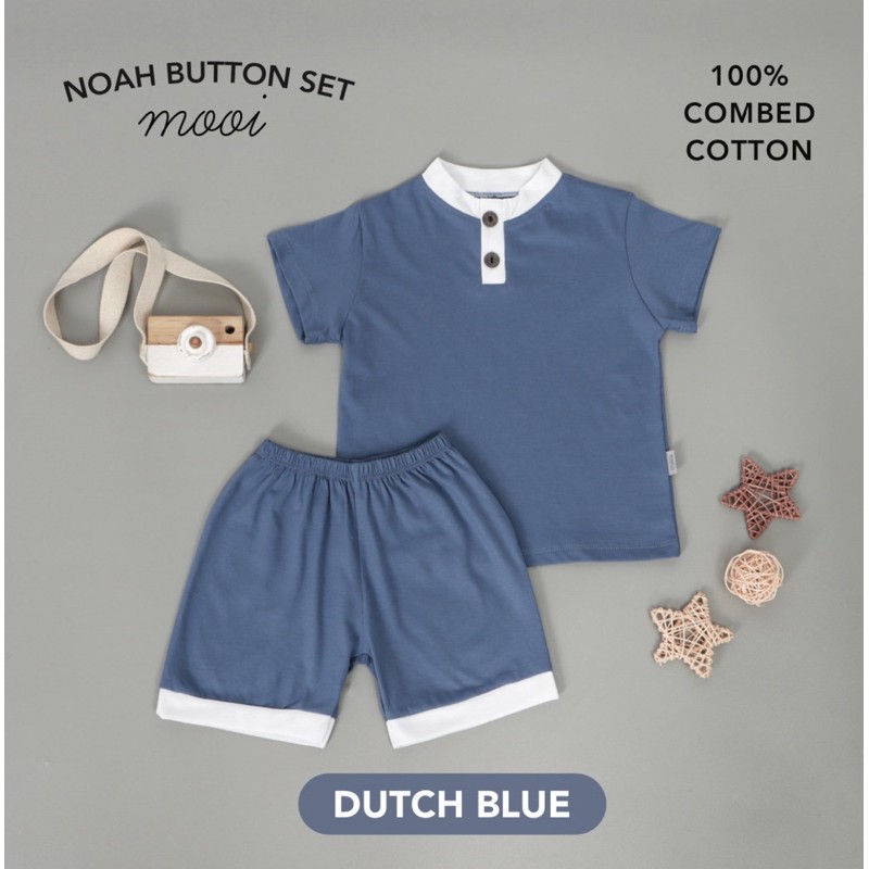 MOOI NOAH BUTTON SET - SETELAN ANAK LAKI LAKI
