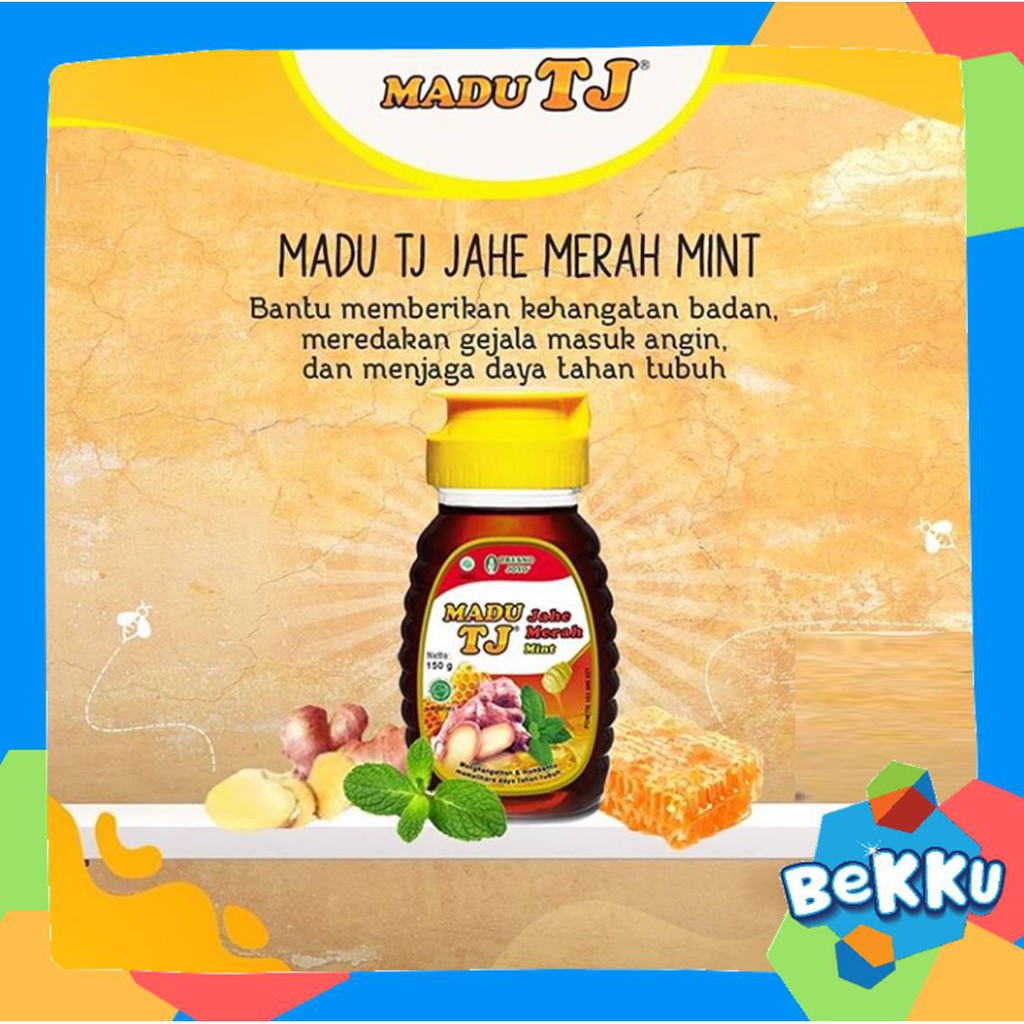 Madu Tj Jahe Merah Mint 150gr 250gr Madu Tresnojoyo Madu Jahe Merah Mint Bekku Indonesia