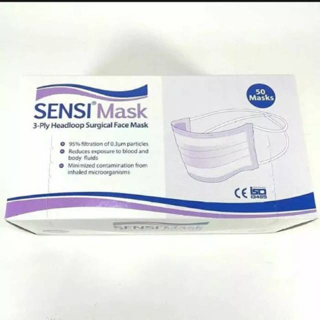  MASKER  SENSI  HIJAB  HEADLOOP 3 PLY Shopee Indonesia