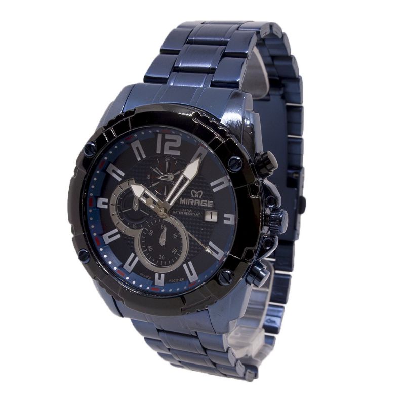 (Toko Ricoh) Jam Tangan Pria Mirage Original 8714 Free Box