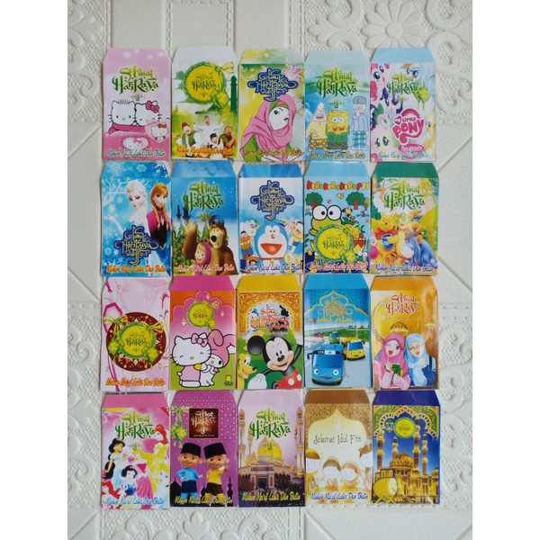 

Amplop Idul Fitri / Angpaou Ukuran MEDIUM ( 10 x 7,5 ) SIAP PAKAI 1 Pak isi 10pcs Uang Di Lipat Jadi 2