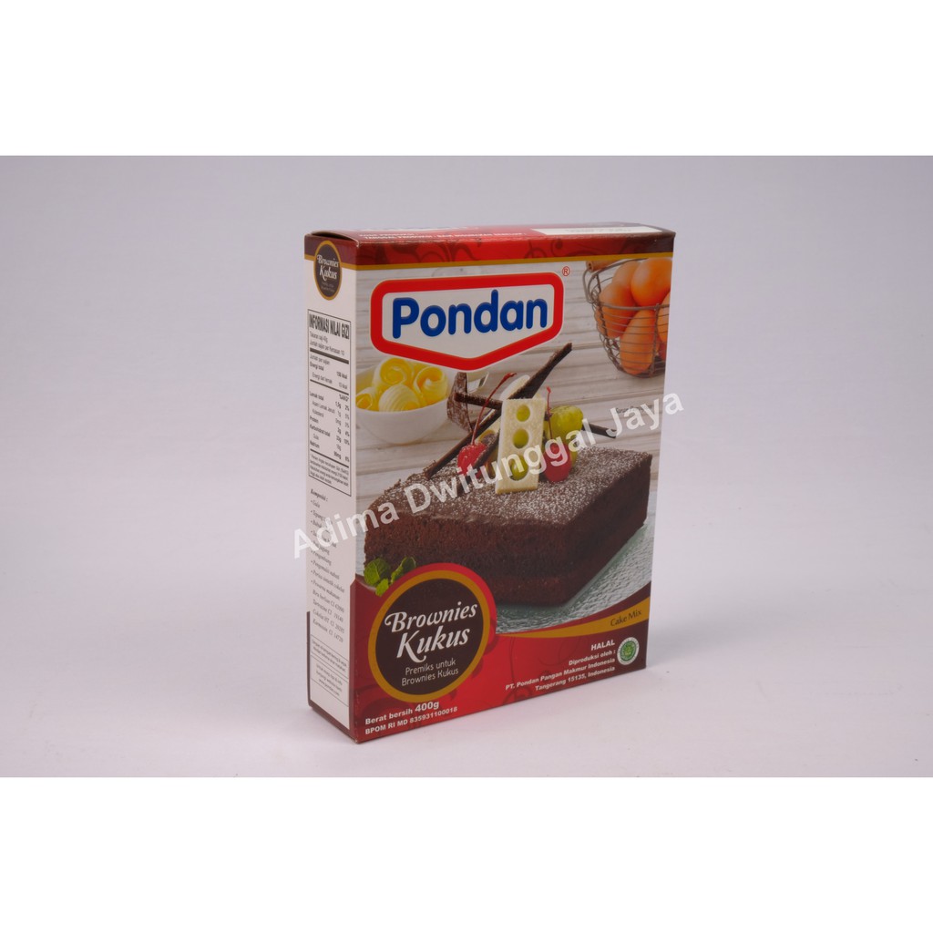 Pondan Brownies Kukus 400 gr