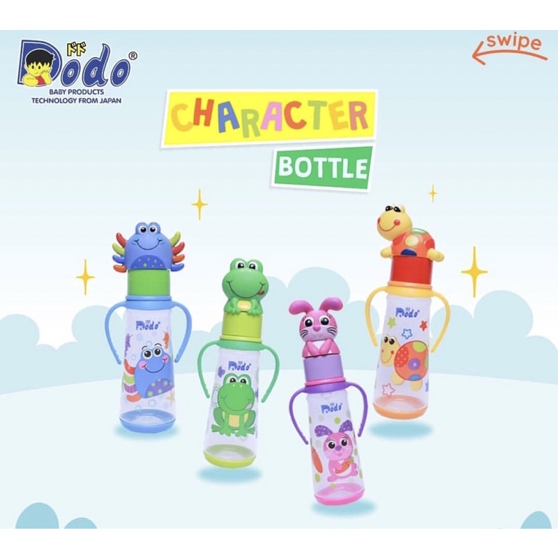 Dodo Botol Character 8oz 250ml - Botol Susu DBP027