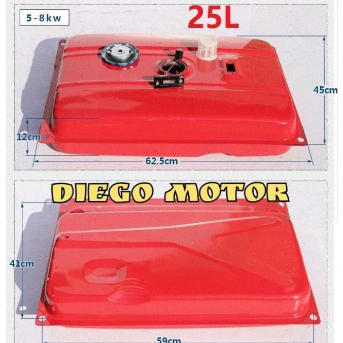 Fuel tank assy tangki bensin genset 5kw 7kw 8kw 5000w 7000w 8000w terlaris