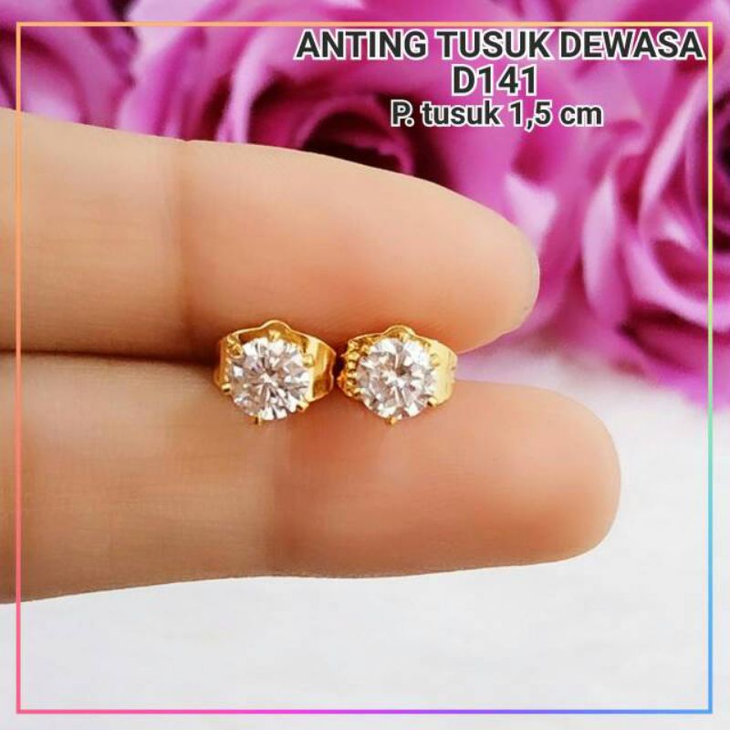ANTING tusuk wanita anting dewasa anti xuping lapis emas