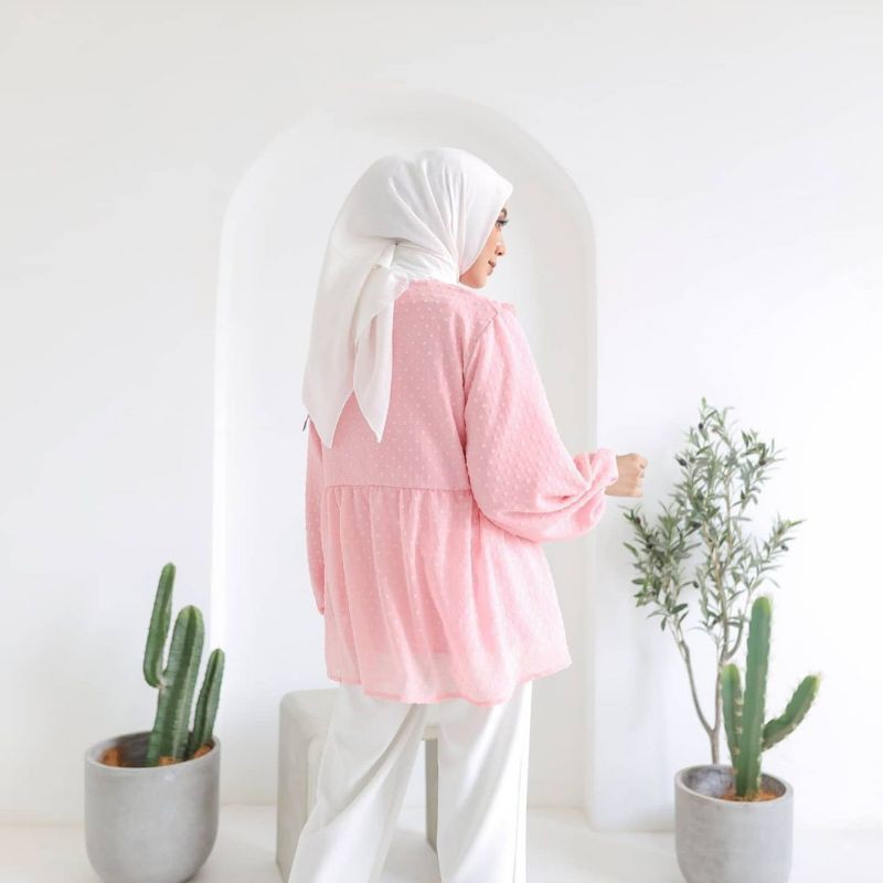 BLOUSE KOREA - HANAH BLOUSE - ATASAN WANITA - KOREAN STYLE