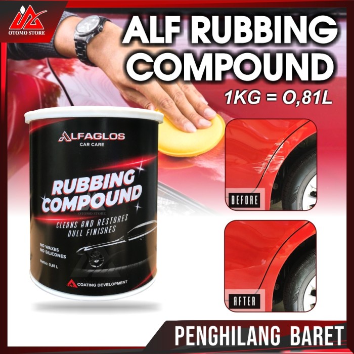 ALF 1KG Penghilang Baret Body Motor Mobil Rubbing Compound isi 0.81 L