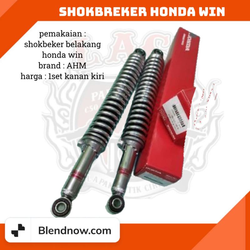 sokbeker skok belakang honda win original AHM shokbeker sok belakang honda win ori