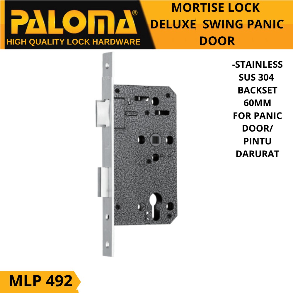 Body Kunci PALOMA MLP 492 DELUXE SWING PANIC DOOR 60MM PINDU DARURAT