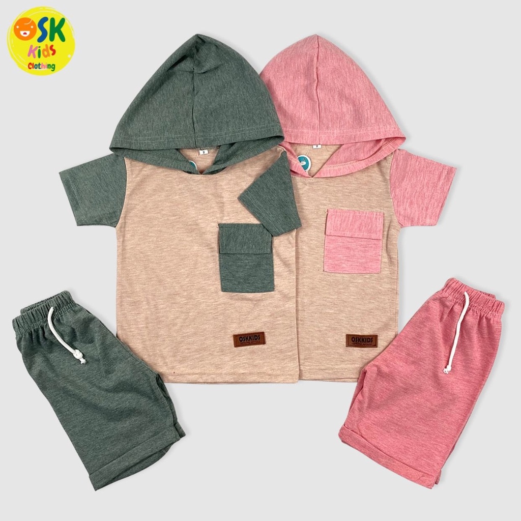 Setelan Anak Sweater Set Hoodie Atasan Bawahan Aruna Hoodie (3-8Tahun)