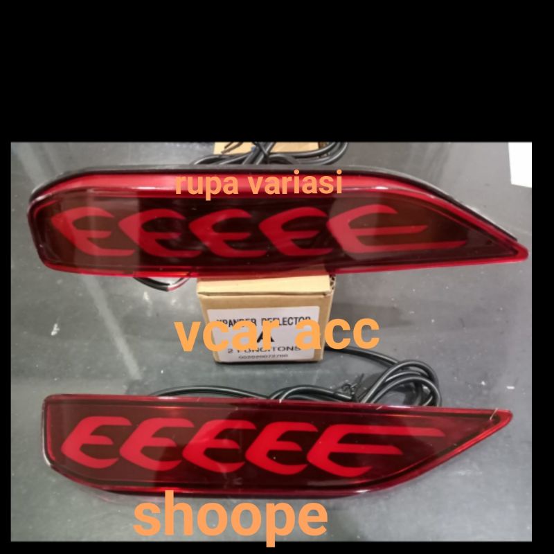 lampu reflektor bumper belakang mitsubishi xpander mata kucing led plasma cob