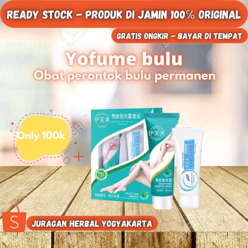 Cream perontok bulu permanen YOFUME BULU asli 100% original